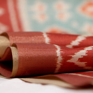 Semi Tussar Saree with Ikat Butta Weaves & Zari Woven Border Elegant Ethnic Wear
