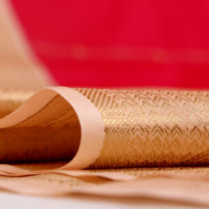 Korvai Semi Kanchipuram Pattu Saree with Weaving Border