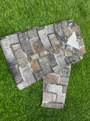 Digital Printed Semi Rayon Collar Co-ord Set Modern Ethnic Chic
