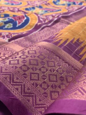 Stunning Designer Banarasi Soft Silk Saree in Desert Yellow with Gold Zari Chex and Party-Ready Pallu