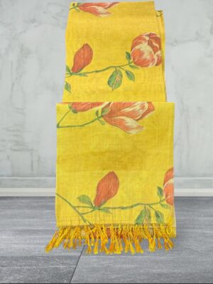 Elegant Tissue Saree with Printed Blouse