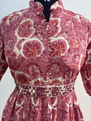 Heavy Rayon Floral Embroidered Kurti Graceful Style Meets All-Day Comfort