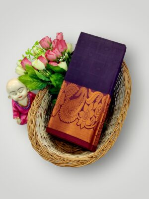 Indian Ethnic Woven Saree with Printed Blouse