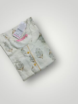Buy Online: Attractive Three Quarter Sleeve Kurtis in Rayon and Cotton Blend
