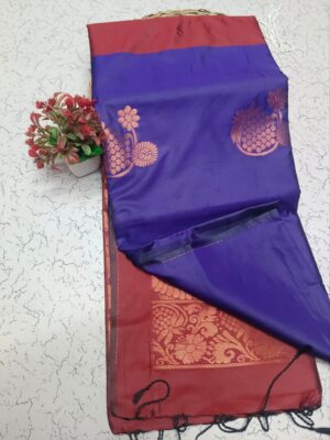 Exquisite Indian Ethnic Saree with Plain Blouse