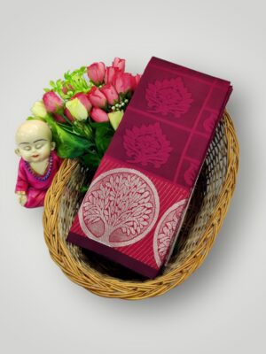 Soft Fabric Printed Saree with Silver Border