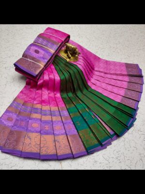 Exquisite Indian Ethnic 80's Warp Saree with Soft Blouse