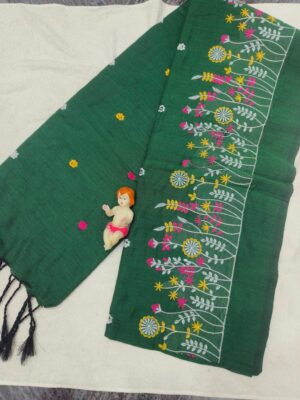 Exquisite Khadi Cotton Festive Saree