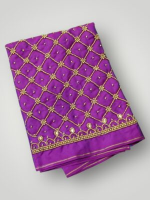 Bridal Aari Work Contrast Colors Silk Cotton Blouse Vibrant Craftsmanship & Lightweight Luxury