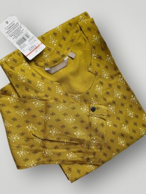 Exquisite Three Quarter Sleeve Cotton Rayon Kurti