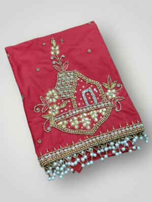 Bridal Aari Work House Design Silk Cotton Blouse Artistic Elegance & Lightweight Luxury