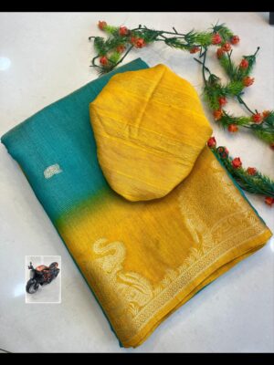 Exquisite Kolam Silk Saree with All Over Weaving and Kanchi Border