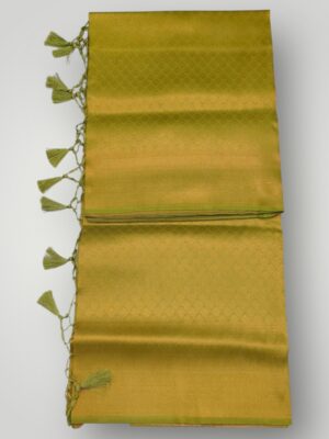 Chiffon Gold Foil Print Saree with Running Blouse Shimmering Elegance & Modern Comfort