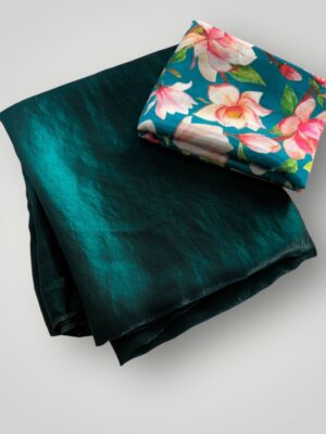 Soft Silk Casual Wear Saree with Plain Border