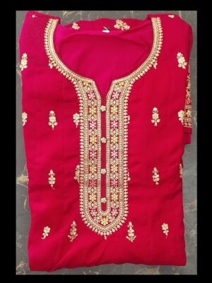 Exquisite Georgette Pakistani Sharara Suit with Heavy Embroidery