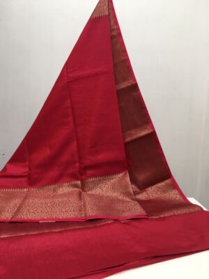 New Arrival Banarasi Warm Silk Saree with Premium Quality, Exclusive Allover Design, Big Border, Designer Zari Pallu, and Designer Blouse