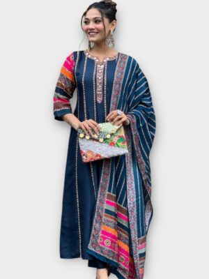 Trendy Floral Cotton Kurti