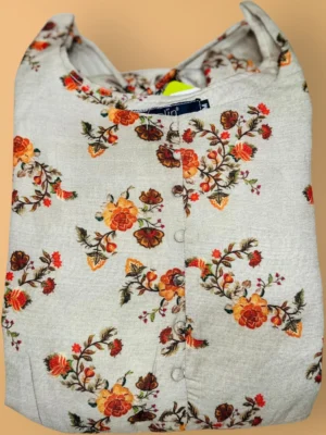 Elegant Floral Rayon Maxi Dress for Women
