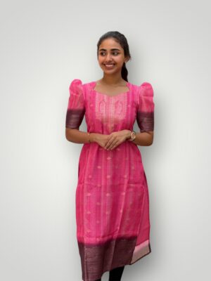 Elegant Ethnic Silk Cotton Kurti
