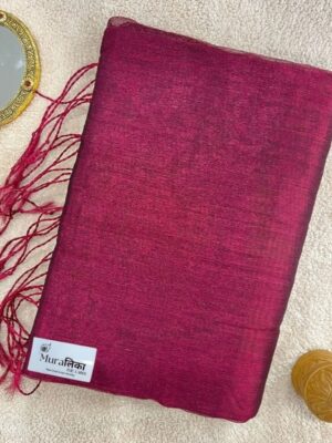 Exquisite Tissue Ruffle Saree with Tassels