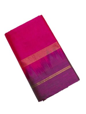 Elegant Cotton Zari Saree with Mango Border