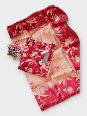 Trendy Women's Ethnic Silk Kurti with Dupatta