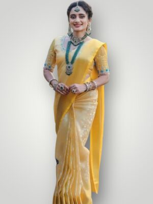 Exquisite Semi Kanchivaram Silk Saree