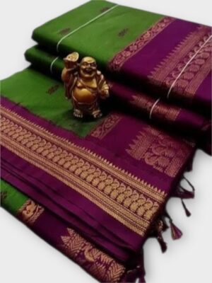 Elegant Gadhwal Cotton Silk Saree