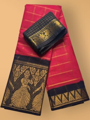Valthari Pure Sungudi Cotton Saree