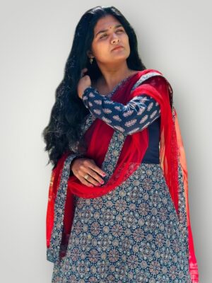 Elegant Floral Silk Kurti - Perfect for Festive Collection