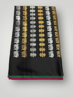 Banarasi Soft Silk Tissue Saree with Running Blouse