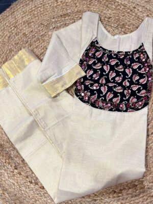 Elegant Floral Cotton Kurti