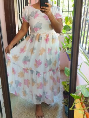Elegant Floral Georgette Kurti