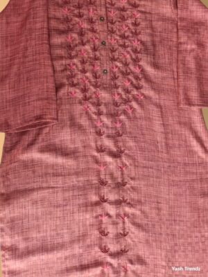 Trendy Handloom Kurti with Bead Work
