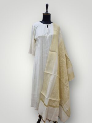 Floral Cotton Kurti with Dupatta