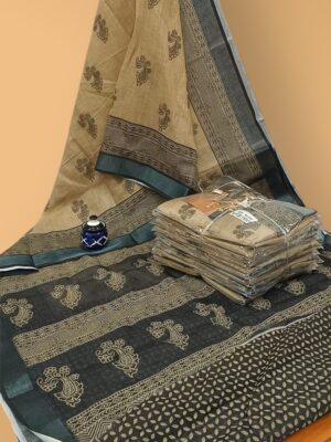 Elegant Cotton Linen Saree