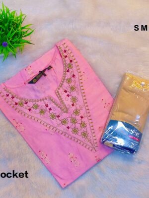 Elegant Floral Cotton Kurti