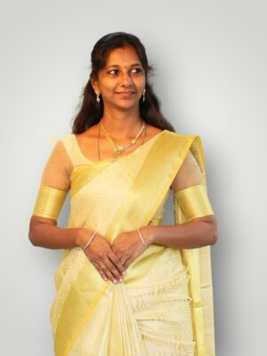 Golden Tissue Festive Printed Saree