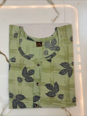 Floral Designer Cotton Kurti - Trendy Ethnic Wear