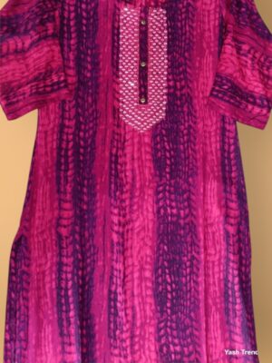 Trendy Shibori Print Rayon Kurta – Perfect for Festive Collections
