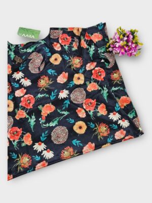 Trendy Women's Ethnic Silk Kurta with Floral Print