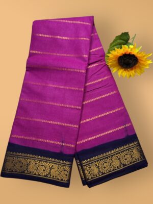 Valthari Pure Sungudi Cotton Saree with Annam Border