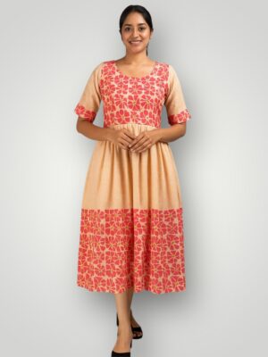 Floral Cotton Kurti - Perfect Festive Collection