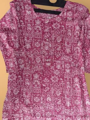 Floral Print Rayon Kurta - Trendy and Modern Women's Clothing