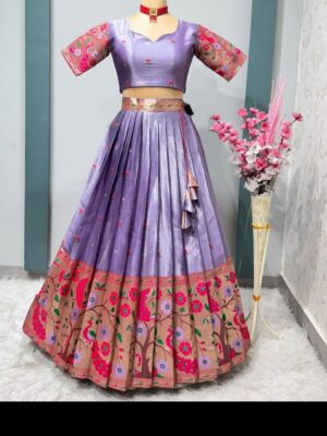 Elegant Silk Saree with Zari Work – Festive Collection