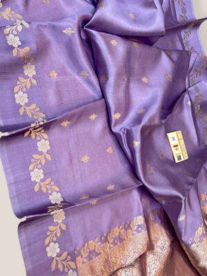 Banarasi Handloom Zari Buti Festive Saree with Brocade Blouse