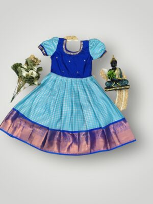 Exclusive Banarasi Tissue Gown with Stone Work
