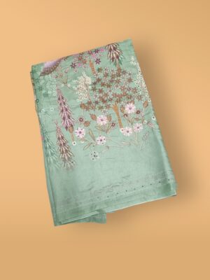 Elegant Tussar Silk Saree with Embroidery Work