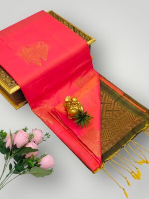 Elegant Soft Silk Wedding Saree with Running Blouse
