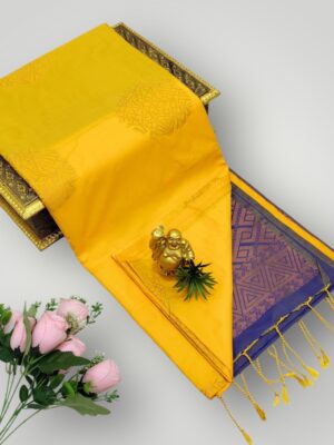 Elegant Soft Silk Printed Wedding Saree